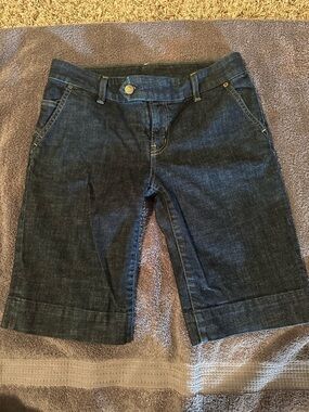 Citizens Of Humanity Dark Blue Denim Bermuda Shorts